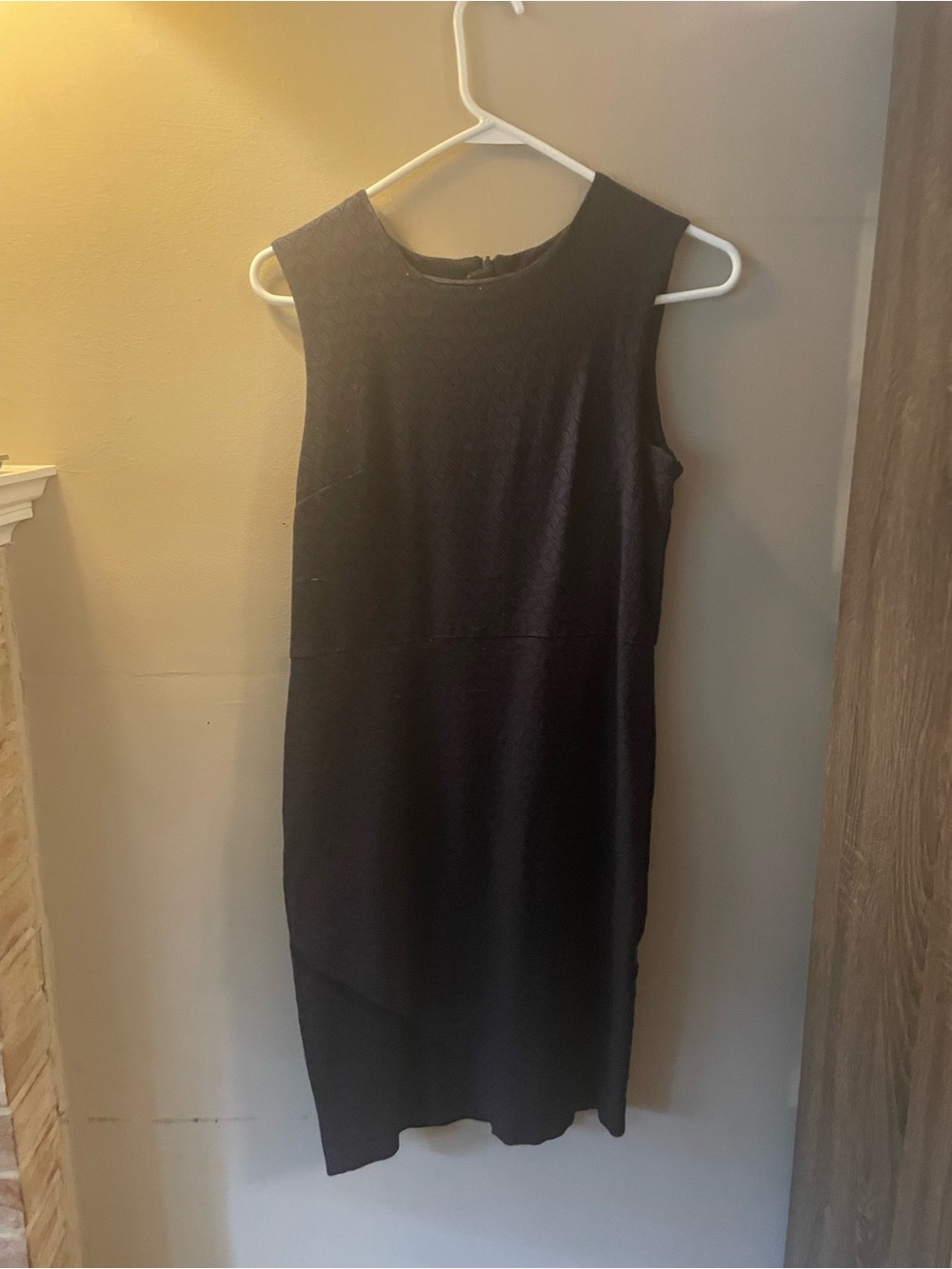Margaret M Sleek Sleeveless Black Sheath Dress
